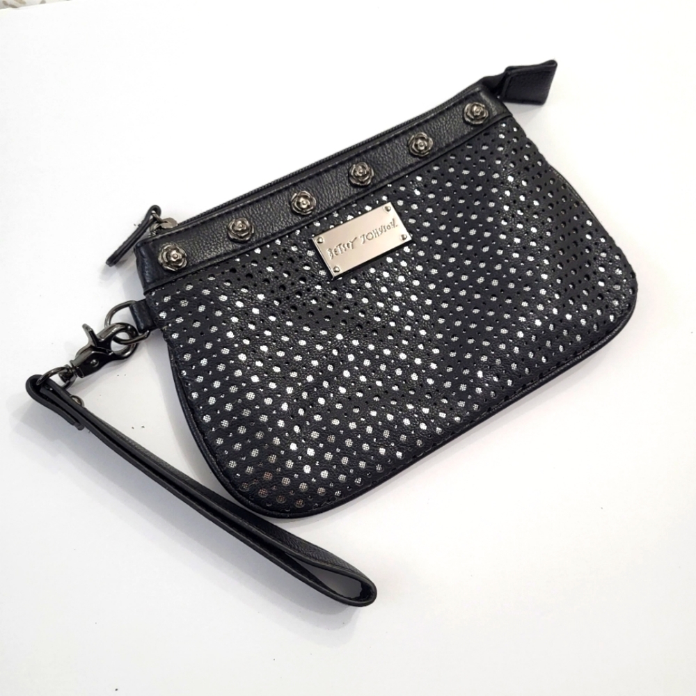 Betsey Johnson Clutch Black 8.5"×5.5" Christmas Stocking Stuffer